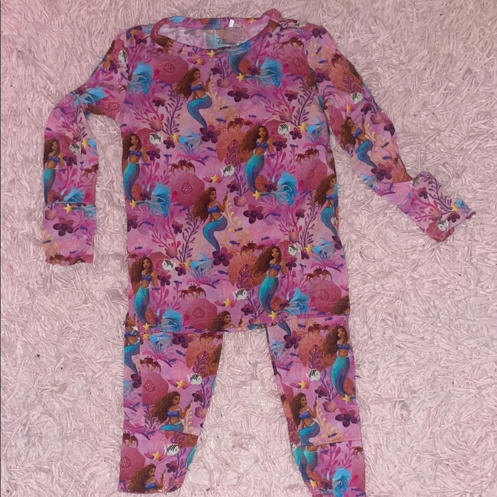 Posh Peanut X Disney Little Mermaid 2T pajama set